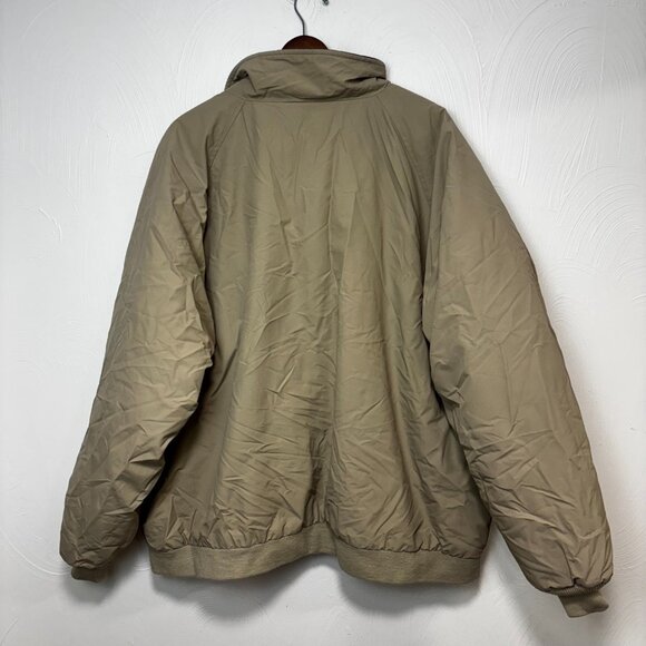 Lands End Winter Coat Beige Full Zip Grandpa Outdoor Long Sleeve Casual Mens XXL - Picture 6 of 6
